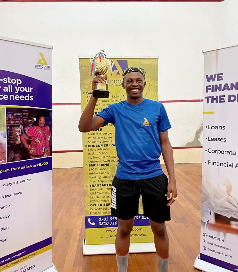 Champion – Addosser Squash Pro Tournament